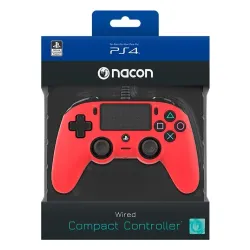 Pad Nacon Compact Controller do PS4 Przewodowy Czerwony