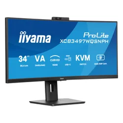 Monitor IIYAMA ProLite XCB3497WQSNPH-B1 34" 3440x1440px 120Hz 0.4 ms [MPRT] Curved + Norton Small Business
