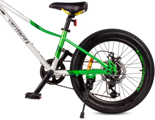 Rower dziecięcy SUN BABY Verdant Calix 20 dla chłopca Biało-zielono-żółty