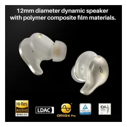 Słuchawki bezprzewodowe Tozo Golden X1 Dokanałowe Bluetooth 5.3 Szampański