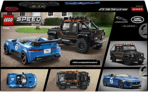 LEGO 77264 Speed Champions Jaguar Project 7 i Land Rover Defender