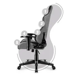 Fotel HUZARO Ranger 6.0 Czarno-szary