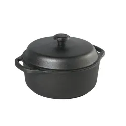 SKEPPSHULT Tradition 4 l czarny – garnek żeliwny z pokrywką