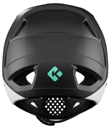 Kask rowerowy LAZER Chase KinetiCore Biało-czarny mat Full Face (rozmiar M)
