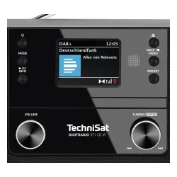 Radioodbiornik TechniSat DigitRadio 370 CD IR Radio FM DAB+ Internetowe Bluetooth Czarny