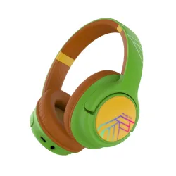 Słuchawki bezprzewodowe PowerLocus Bobo Nauszne Dla Dzieci Bluetooth 5.3 Zielono-brązowy