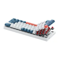 Klawiatura mechaniczna Machenike K500-B61 Gamingowa Przewodowa Red Switch Niebiesko-biała