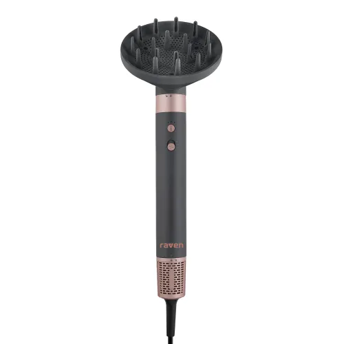 Suszarko-lokówka Raven ELSX2 1400W Jonizacja Zimny nawiew 6 końcówek w zestawie 3 poziomy temperatury