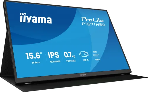Monitor iiyama ProLite P1671HSC-B1 15,6" IPS Full HD 60Hz 3ms Przenośny