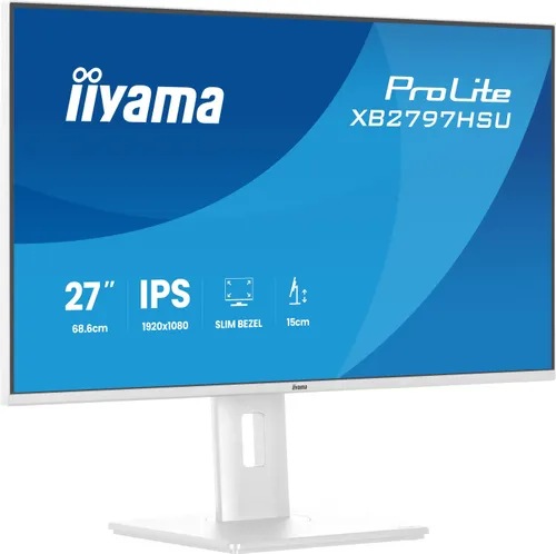 Monitor IIYAMA ProLite XB2797HSU-W1 27" 1920x1080px IPS 120Hz 1 ms [MPRT]