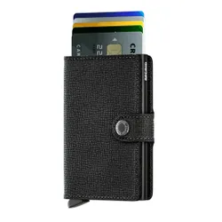 RFID Miniwallet Crisple Secrid Kılıflı Cüzdan-Siyah