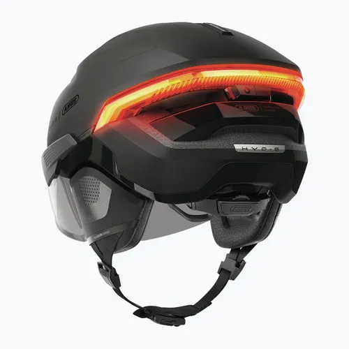 Kask rowerowy z kierunkowskazami ABUS Hyp-e Ace volcano titan