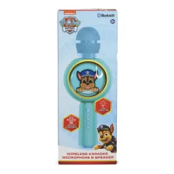 Mikrofon z głośnikiem Bluetooth OTL Technologies PAW Patrol Chase PopSing LED Light Up Wireless Karaoke 5W Morski