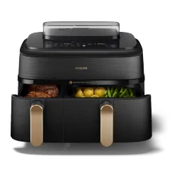 Air fryer Philips Ovi Dual Basket NA552/00 2750W 9l Aplikcja mobilna Gotowanie na parze