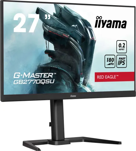 Monitor iiyama G-Master Red Eagle GB2770QSU-B6 27" 2K Fast IPS 180Hz 0,2ms MPRT Gamingowy