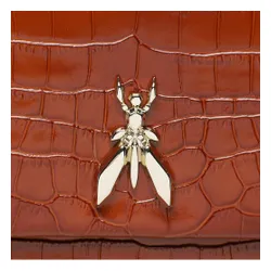 Patrizia Pepe 2b5460 / L030-B665 maro / Croco Bag