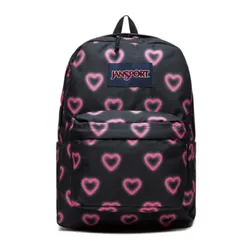 Повседневный рюкзак JanSport SuperBreak One - счастливые сердца / черный