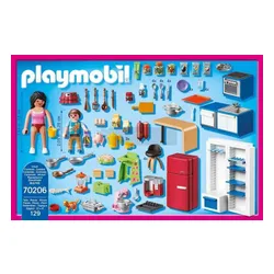 Playmobil Zestaw z figurkami Dollhouse 70206 Rodzinna kuchnia