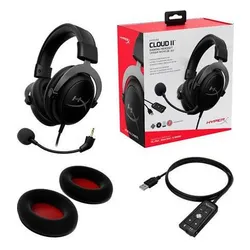 Наушники геймерские / игровые HyperX Cloud II черные (KHX-HSCP-GM)