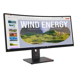 Monitor LENOVO ThinkVision T34WD-40 34" 3440x1440px 120Hz 4 ms [GTG] Curved + Kamera MC60