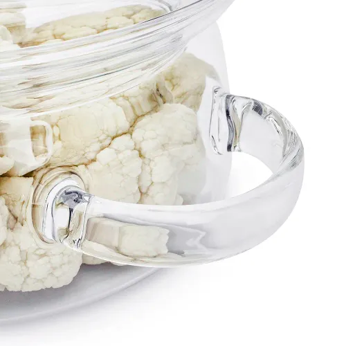 Garnek szklany żaroodporny z pokrywką SIMAX NYKO 1 l