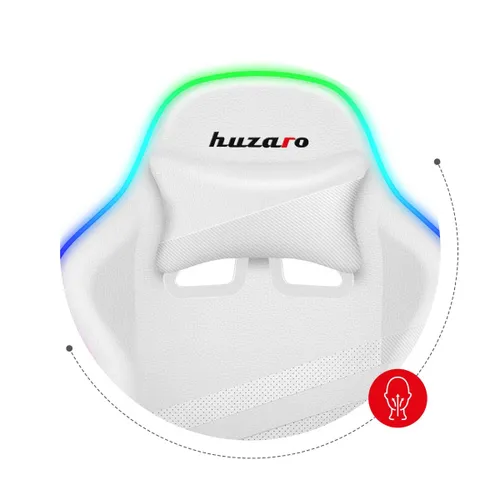 Fotel HUZARO Force 4.4 RGB Biały