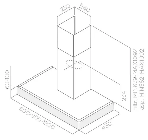 Вытяжка Samsung Nk36m5070bg графитовая