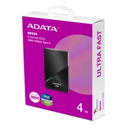 Dysk ADATA External SE920 4TB SSD Czarny