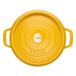 Garnek żeliwny okrągły 6.7 ltr cytrynowy STAUB LA COCOTTE Cytrynowy