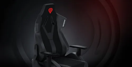 Fotel Genesis Nitro 650 Gamingowy do 150kg Skóra ECO Tkanina Czarny