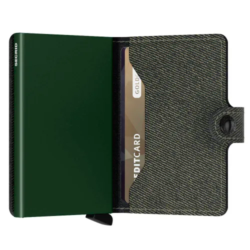 RFID Secrid Miniwallet Twist-green ile Cep Cüzdanı