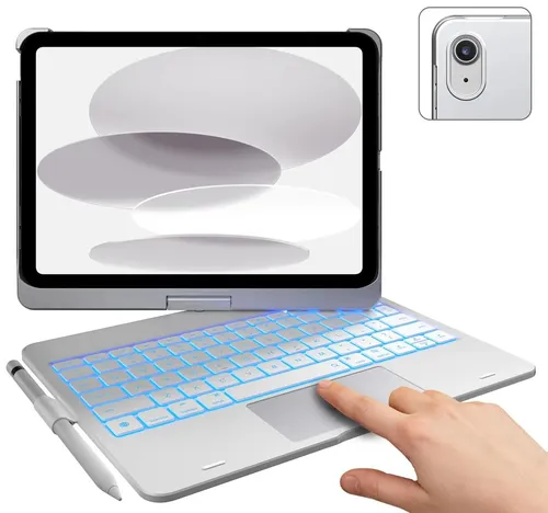 Etui z klawiaturą TYPECASE Flexbook Touch do iPad Srebrny