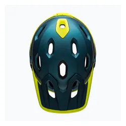 Kask rowerowy Bell FF Super DH MIPS Spherical matte gloss blue/hiviz