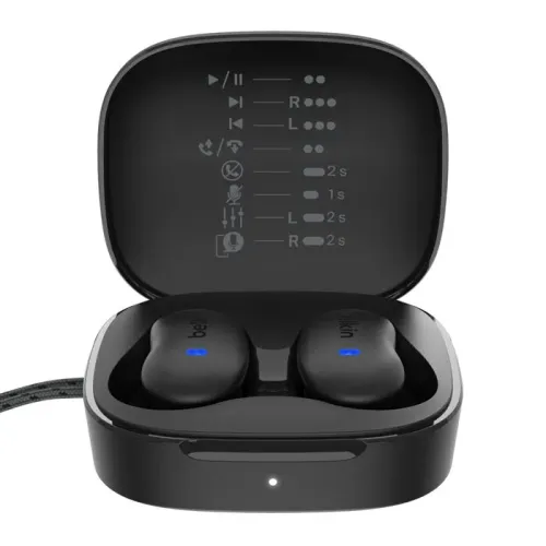 Słuchawki bezprzewodowe Belkin SoundForm Anywhere Douszne Bluetooth 5.4 Czarny