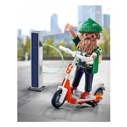 Playmobil Specjal Plus 70873 Hipster z elektryczną hulajnogą