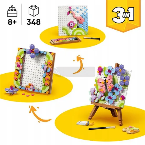 LEGO Creator 3w1 31390 Dekoracyjny obraz z kwiatami, zestaw klocków 8+