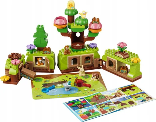 LEGO Duplo 10480 Las odkrywców z dzikimi zwierzętami, zestaw klocków 3+