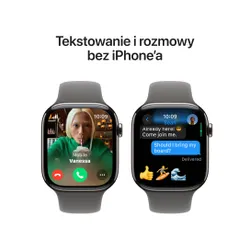 Apple Watch Series 10 GPS + Cellular koperta 42mm tytan naturalny pasek sportowy górska szarość