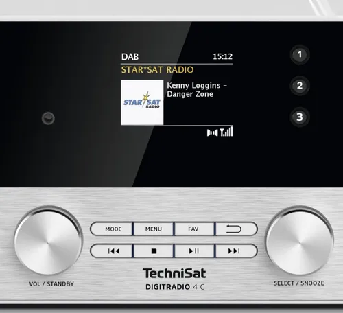 Радиоприемник TechniSat DigitRadio 4C FM - радио DAB + Bluetooth Белый