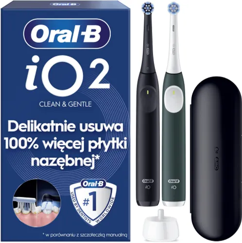 Szczoteczka magnetyczna ORAL-B IO 2 (2 sztuki) + Etui
