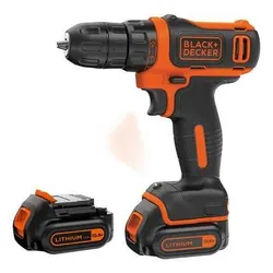 Black &amp; Decker Akülü Matkap BDCDD12KB 10.8 V 2 x 1.5 Ah Akülü Matkap