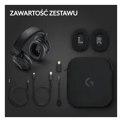 Słuchawki bezprzewodowe z mikrofonem Logitech G Pro X2 Lightspeed Nauszne Czarny