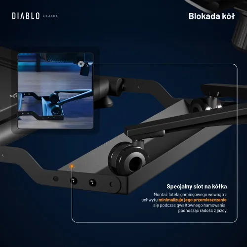 Stojak DIABLO CHAIRS X-Drive Mini Czarny