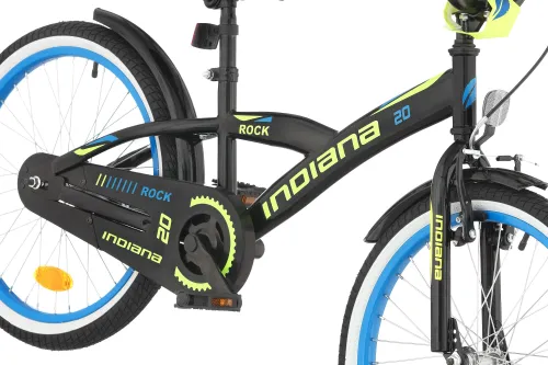 Rower dziecięcy INDIANA Rock Boy 20 cali dla chłopca Czarny