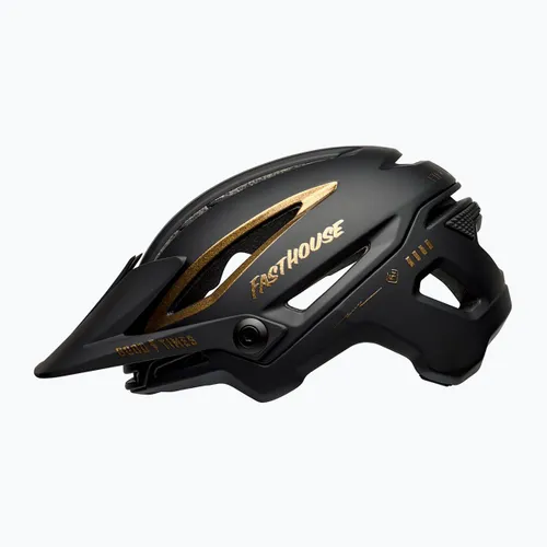 Kask rowerowy Bell Sixer Integrated MIPS fasthouse matte gloss black/gold