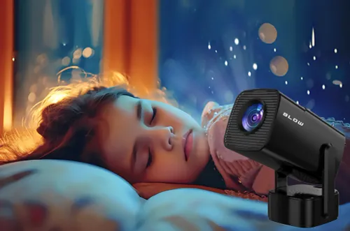 Projektor BLOW Cinema SOUND HD Ready Wi-Fi Bluetooth Android TV Przenośny z Etui