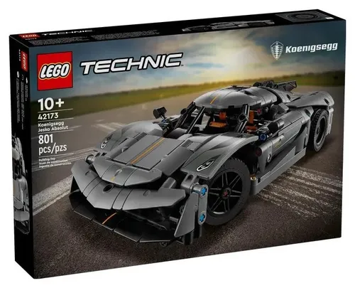 LEGO Technic 42173 серый гиперкар Koenigsegg Jesko Absolut