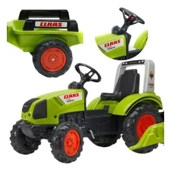 Falk Traktor na Pedały Claas Duży z Przyczepką od 3 lat
