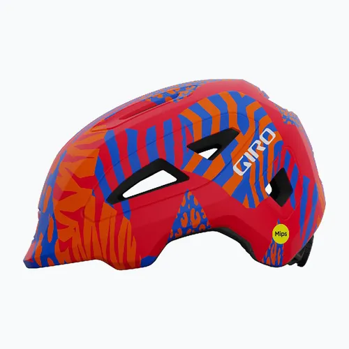 Kask rowerowy dziecięcy Giro Scamp II Jr matte red animal