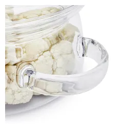 Garnek szklany żaroodporny z pokrywką SIMAX NYKO 1 l